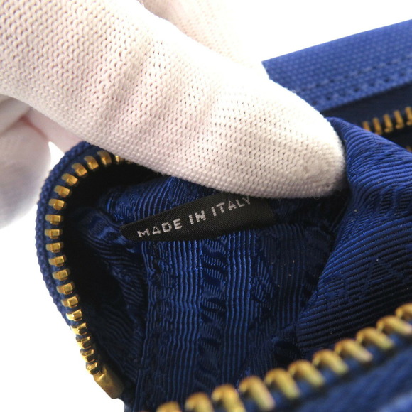 Prada Triangle Blue Pouch - Picture 9 of 10